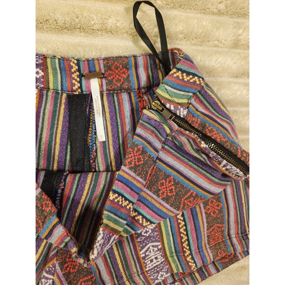 Free‎ People Festival Stripe Woven Shorts Size 0 - Picture 3 of 3